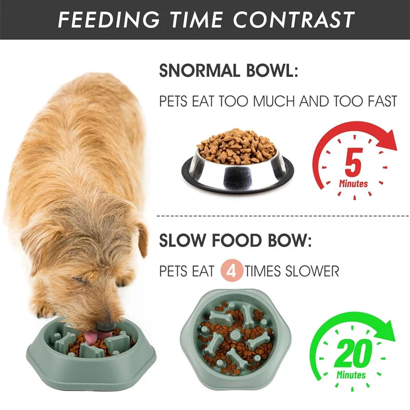 Slow Down Bowl — Anti-Choking Slow Feeder for Dogs