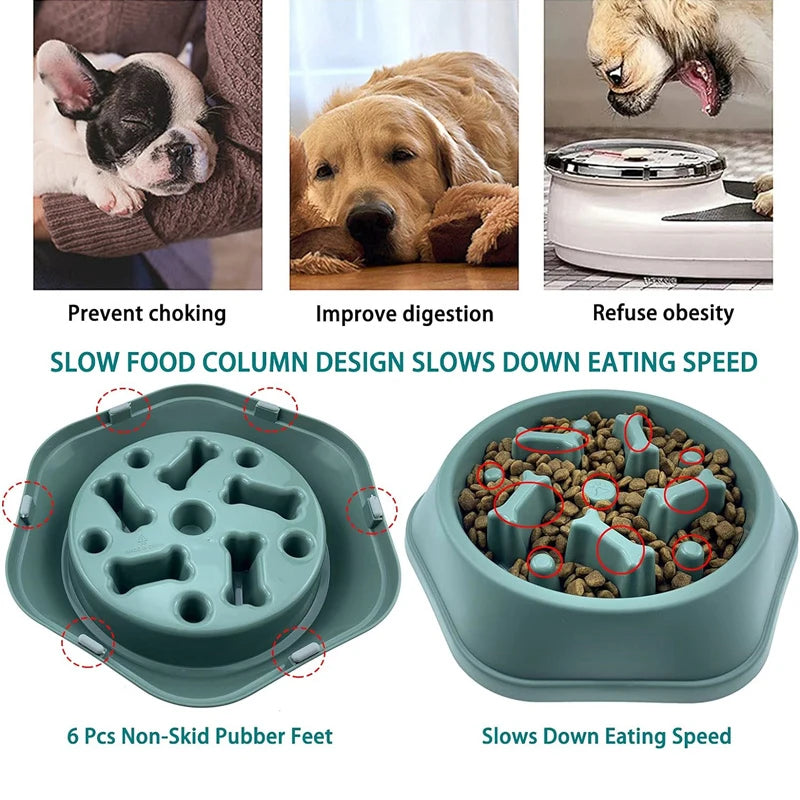 Slow Down Bowl — Anti-Choking Slow Feeder for Dogs